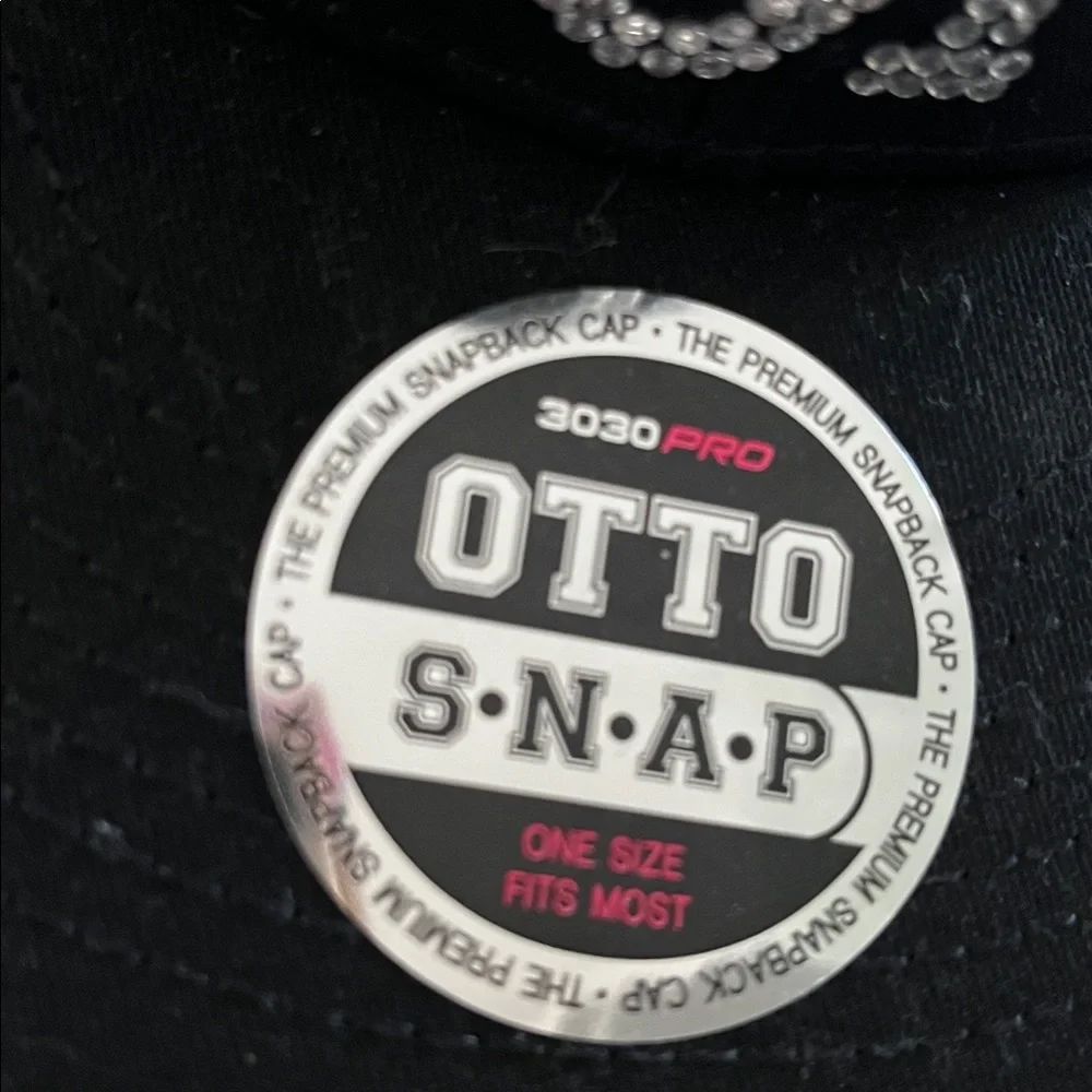 OTTO Classic Black Snapback Hebnifer Lopez Bronx Crystal Cap NEW